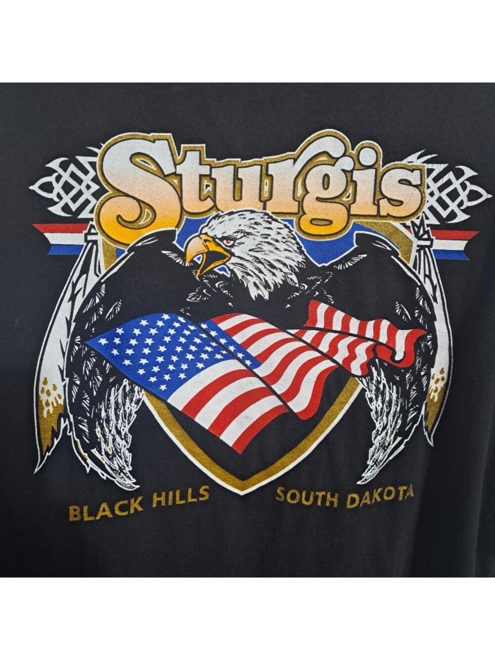 MBNA Motorsports XL Black Short Sleeve Sturgis Black Hills South Dakota T-Shirt